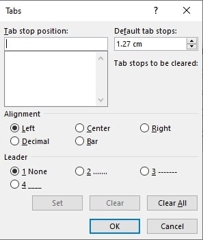 Cách căn lề chuẩn trong word