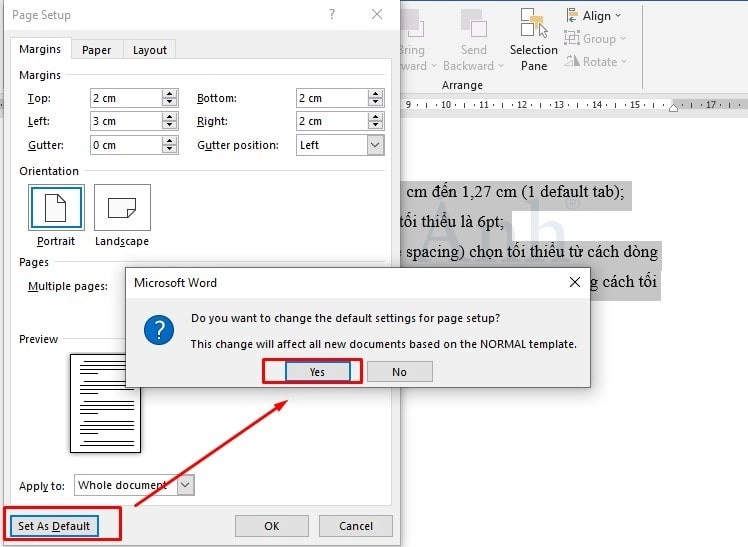 Cách căn lề trong word các phiên bản