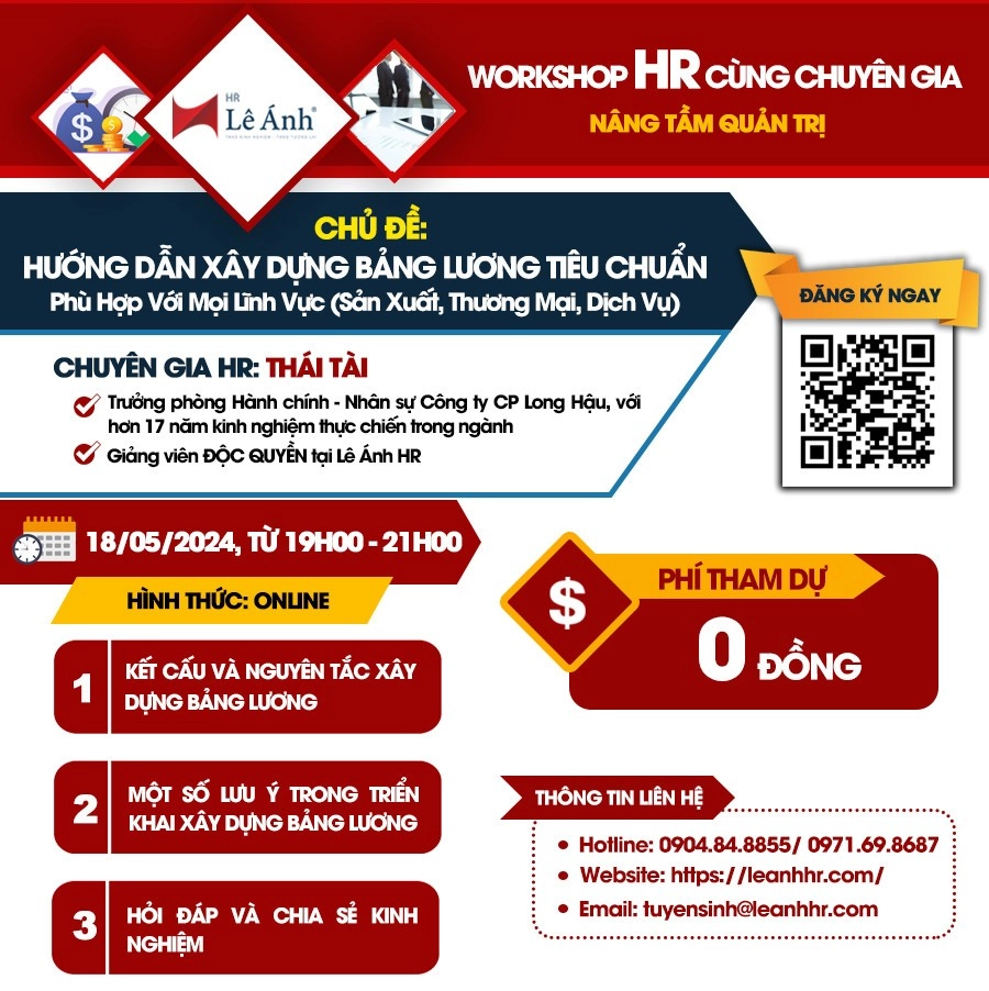 Workshop HR: Hướng Dẫn Xây Dựng Bảng Lương Tiêu Chuẩn