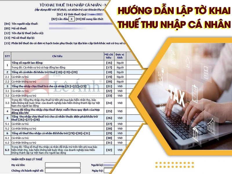 Hướng Dẫn Lập Tờ Khai Thuế Thu Nhập Cá Nhân