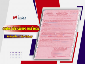 Chứng Từ Khấu Trừ Thuế TNCN: Hướng Dẫn A-Z Cho Nhân Sự