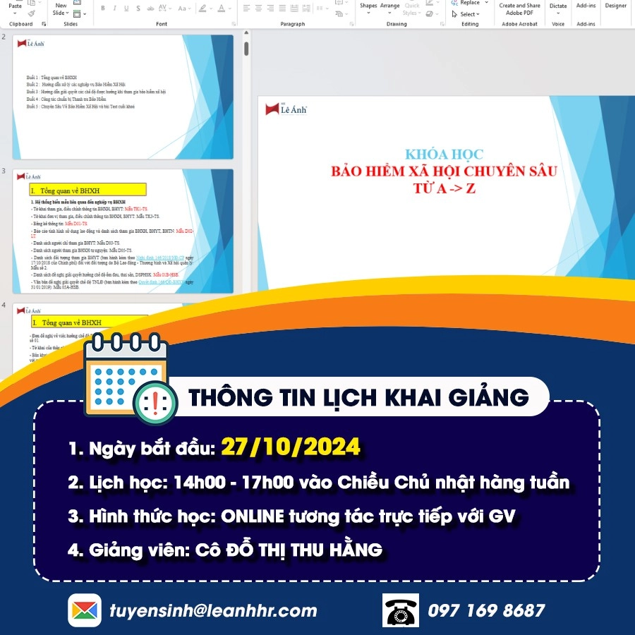 Khóa Học Bảo Hiểm Xã Hội Online Mã Lớp C104BH
