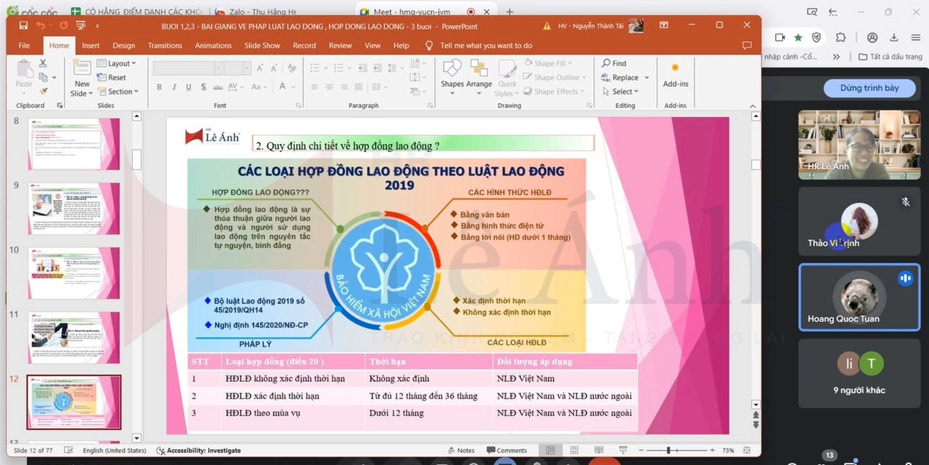 Lớp Hành Chính Nhân Sự ONLINE C246H