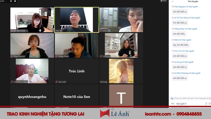 Phản hồi khóa kpi tại lê ánh hr - h1