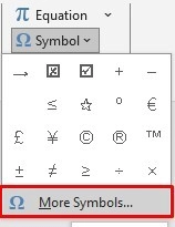 Cách chèn ký tự đặc biệt trong word