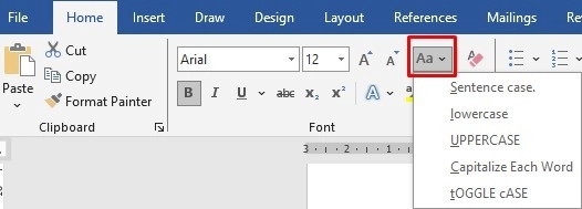 Định dạng chữ hoa, chữ thường trong word