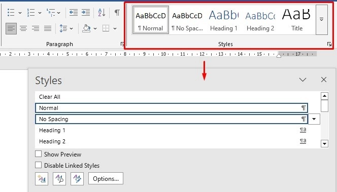Định dạng tiêu đề trong word