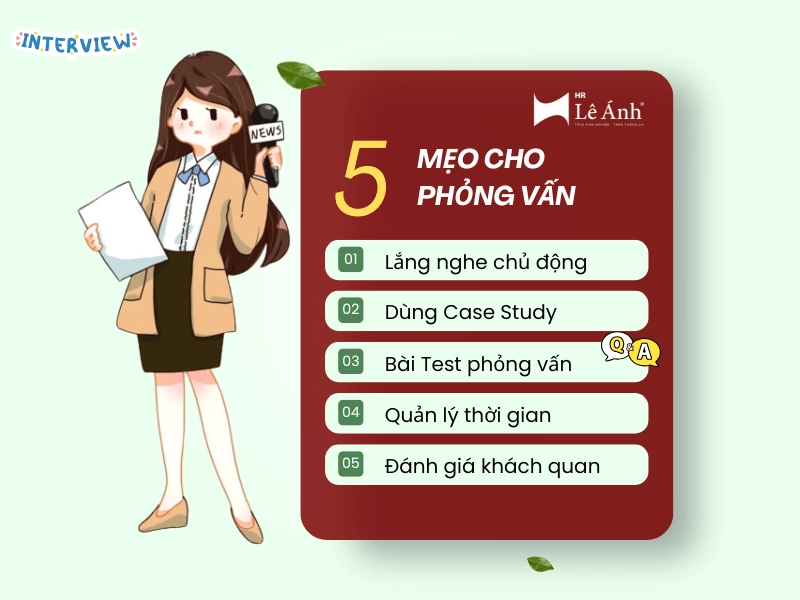 Kinh Nghiệm Phỏng Vấn Nhân Sự Tránh Tuyển Nhầm Ứng Viên