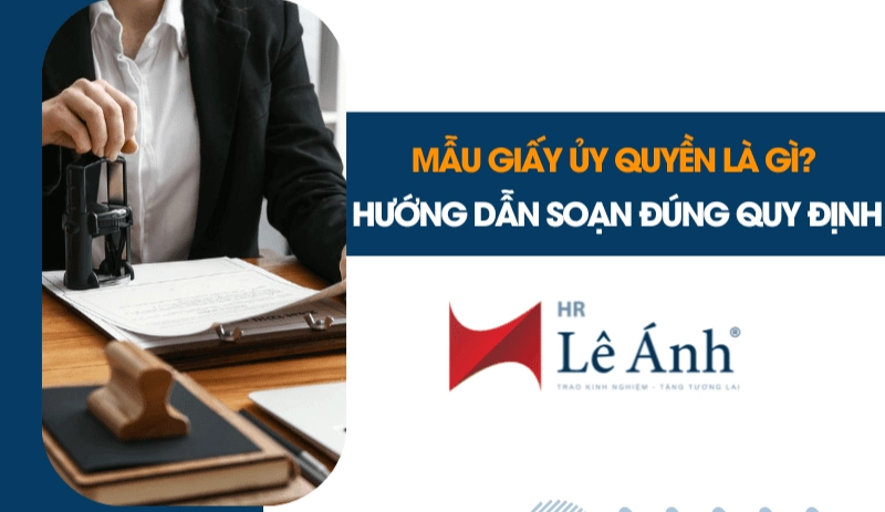 Mẫu Giấy Ủy Quyền