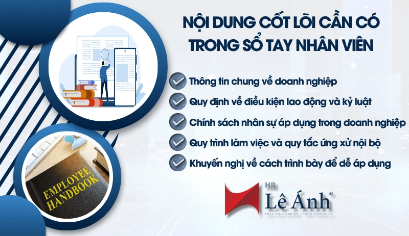 Nội dung cốt lõi cần có trong sổ tay nhân viên chuẩn doanh nghiệp