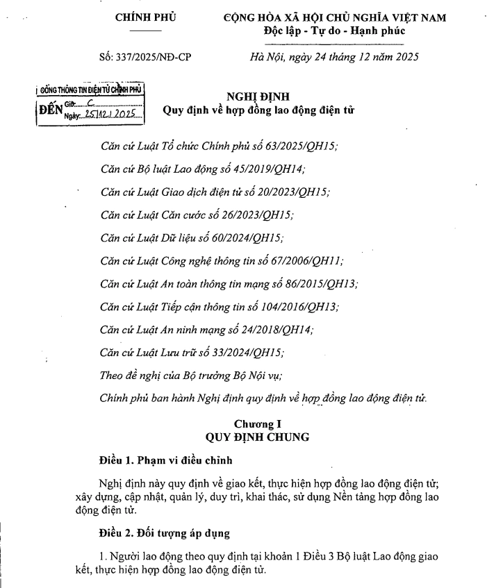 Nghị Định 3372025NĐ-CP