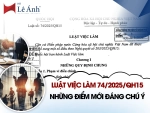 Luật Việc Làm 742025QH15 Và Những Điểm Mới Đáng Chú Ý