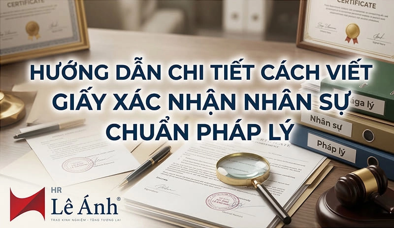 Hướng dẫn chi tiết cách viết giấy xác nhận nhân sự chuẩn pháp lý