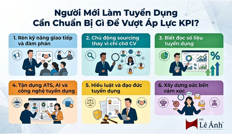 Người mới làm tuyển dụng cần chuẩn bị kỹ năng gì để vượt qua áp lực KPI