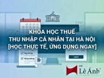 Chủ đề khóa học thuế TNCN tại Hà Nội