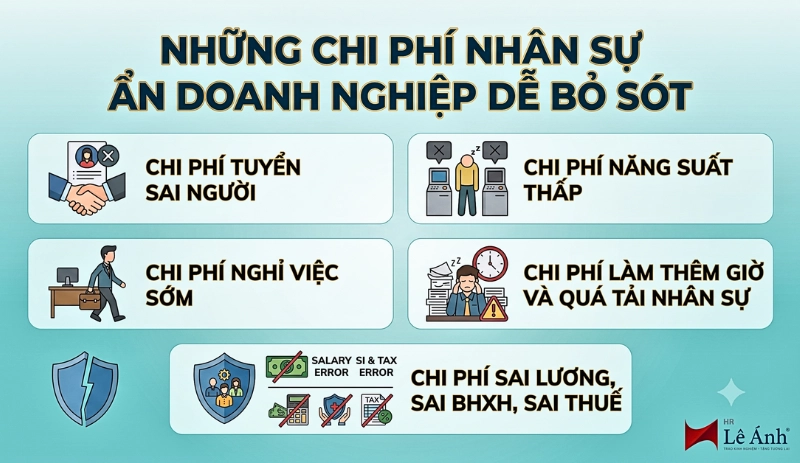Những chi phí nhân sự ẩn doanh nghiệp dễ bỏ sót