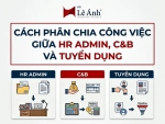 chủ đề Cách Phân Chia Công Việc Giữa HR Admin, C&B Và Tuyển Dụng