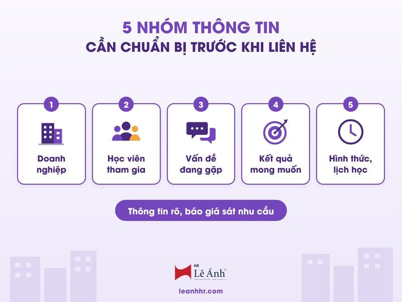 5 nhóm thông tin cần chuẩn bị