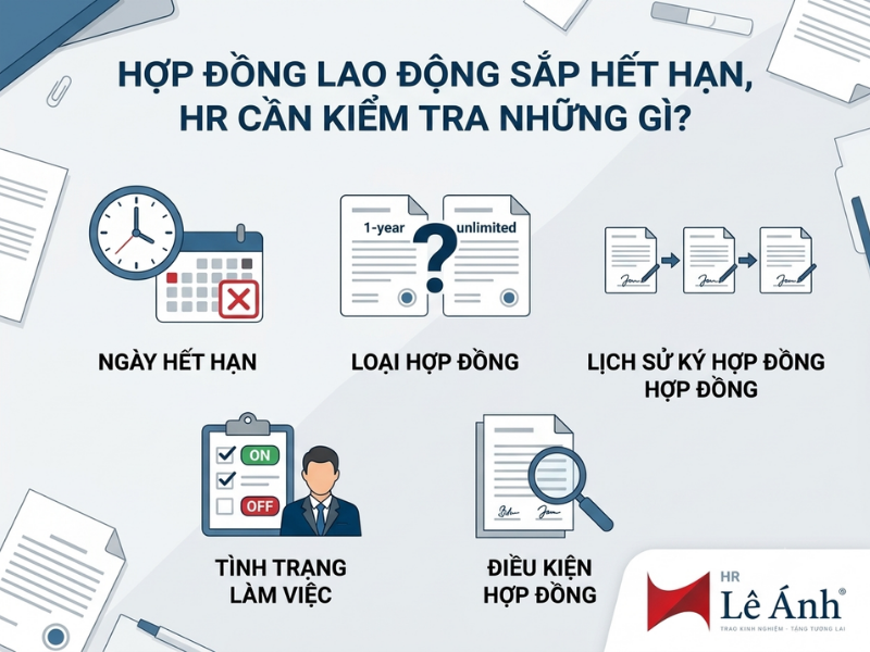 Hợp đồng lao động sắp hết hạn, HR cần kiểm tra những gì