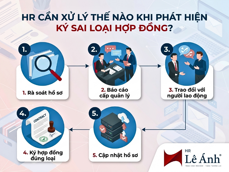 HR cần xử lý thế nào khi phát hiện ký sai loại hợp đồng