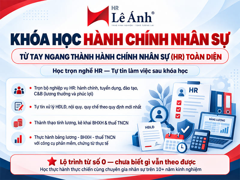Khóa Hành chính Nhân sự Chuyên nghiệp sẽ phù hợp hơn vì chương trình dành cả cho người mới bắt đầu và người trái ngành muốn chuyển sang HR