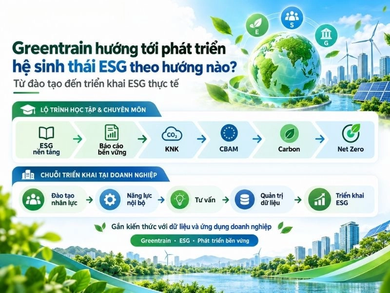 Greentrain định hướng tiếp tục phát triển hệ thống chương trình ESG