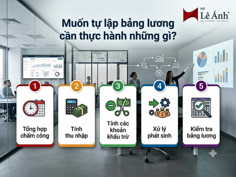 Muốn tự lập bảng lương cần thực hành những gì