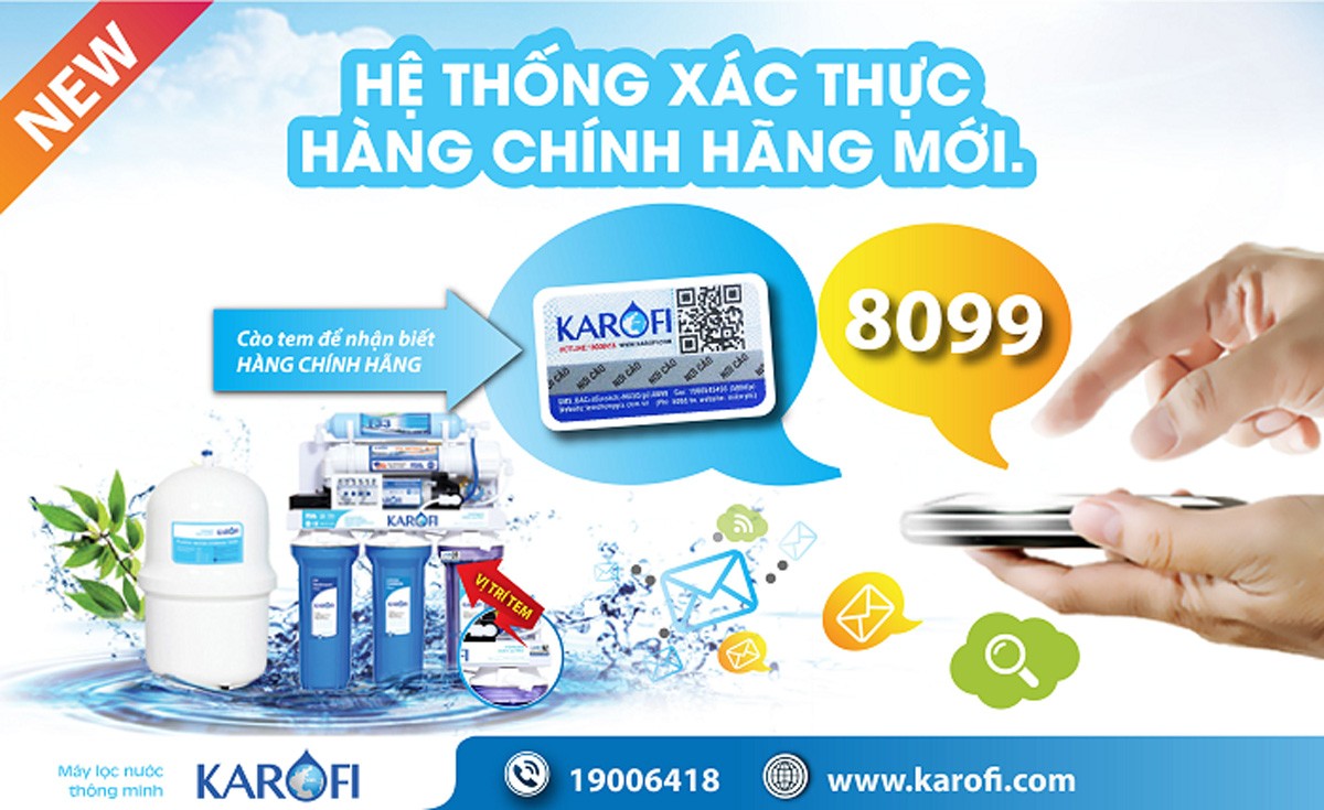 Nhận biết máy lọc nước Karofi chính hãng 100% bạn nên biết