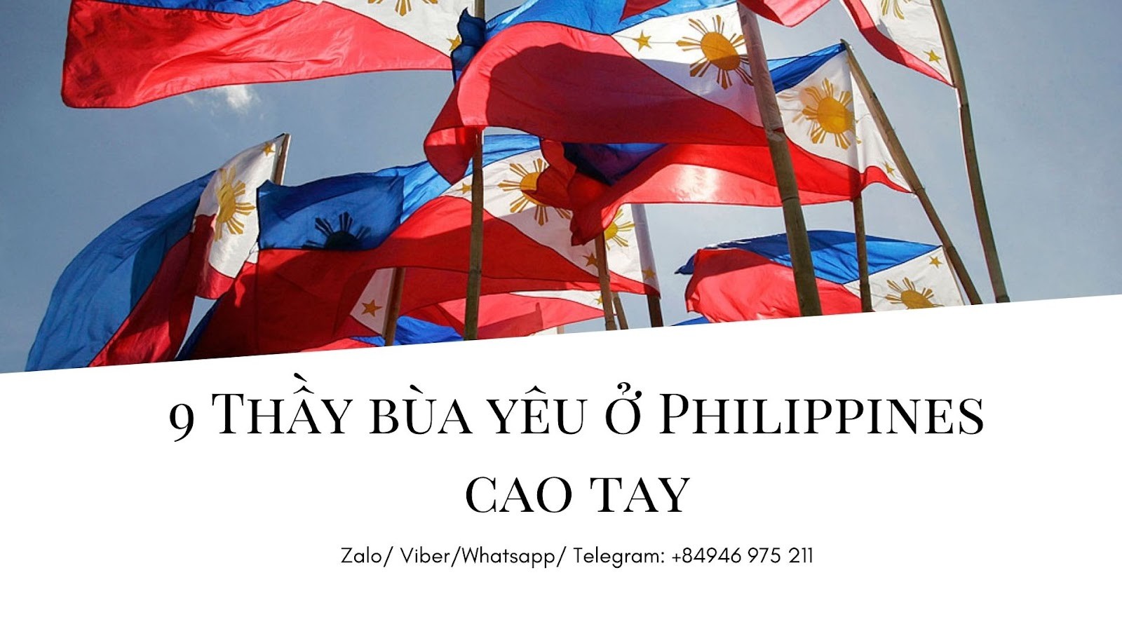 7+ Thầy làm bùa lành tính tại Philippines cho người Việt