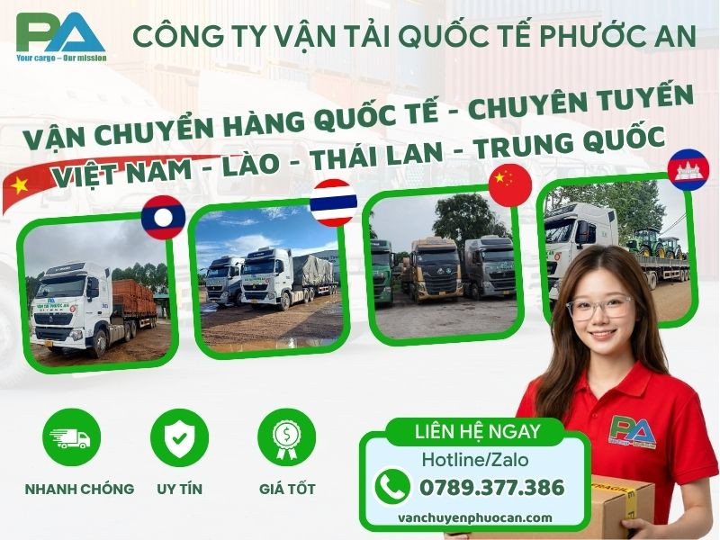 Vận chuyển hàng chính ngạch đi Lào