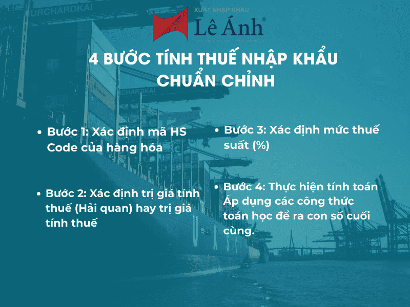 cách tính thuế nhập khẩu
