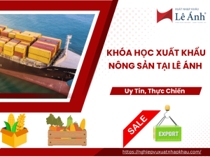 Khóa Học Xuất Khẩu Nông Sản Tại Lê Ánh Uy Tín, Thực Chiến
