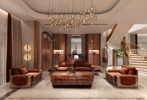 Sofa Phoenix2 gỗ Óc chó tự nhiên cao cấp