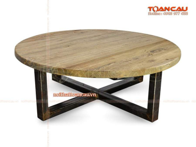 Bàn trà tròn chân sắt - TC435