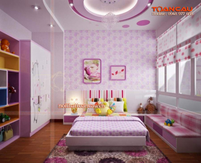 Giường ngủ công chúa dành cho bé gái - TC1138