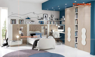 Giường ngủ cho bé gái 10 tuổi  - TC1150