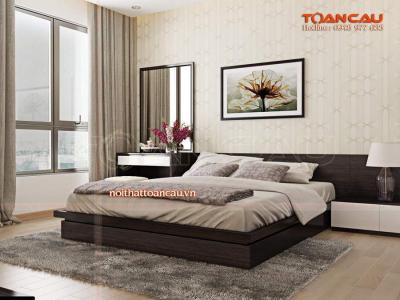 Giường gỗ công nghiệp giá rẻ hcm - TC1177