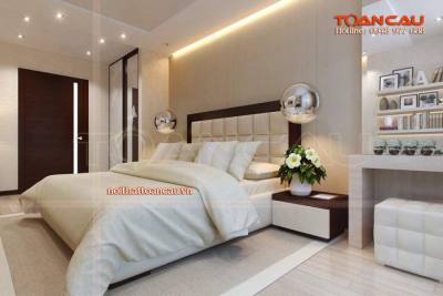 Giường ngủ bọc da đầu giường - TC1103