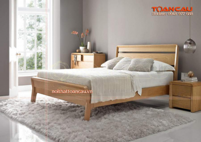 Giường ngủ gỗ tự nhiên giá rẻ - TC1106