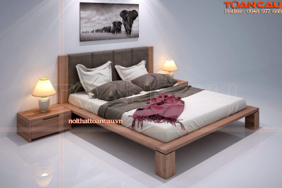 Bảng giá giường gỗ tự nhiên - TC1187