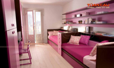 Giường ngủ gỗ tự nhiên - TC1155