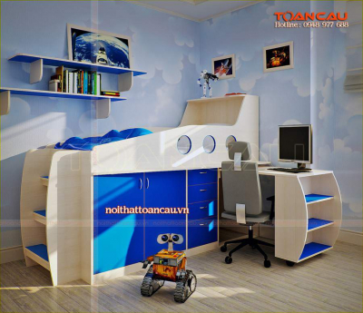 Giường tầng kết hợp bàn học - TC1152