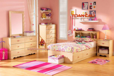 Giường ngủ cho bé gái gia re- TC1134