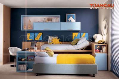 Mẫu giường ngủ đẹp màu trắng - TC1154