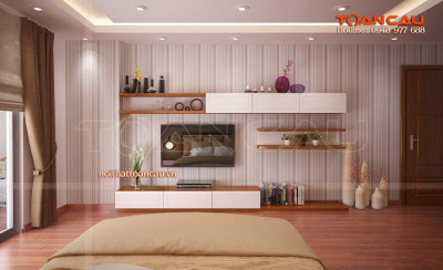 Kệ tivi gỗ tự nhiên phòng ngủ - TC329