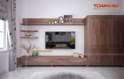 Kệ tivi gỗ óc chó - TC334