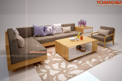 Sofa gỗ sồi nga - TC141
