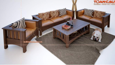 Bàn ghế sofa cho phòng khách nhỏ - TC104