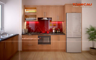 Mẫu tủ bếp đẹp hình chữ l - TC728