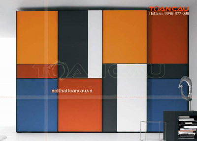 Tủ quần áo bằng gỗ ép giá rẻ - TC1235
